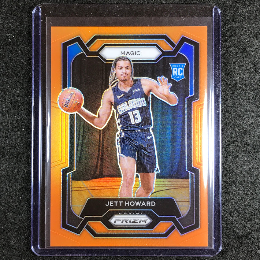 2023-24 Prizm Jett Howard Rookie Base Orange 30/49 No 132