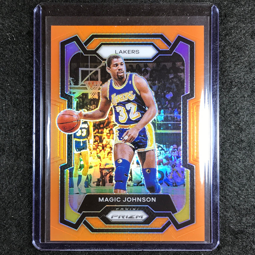 2023-24 Prizm Magic Johnson Base Orange 48/49 No 185