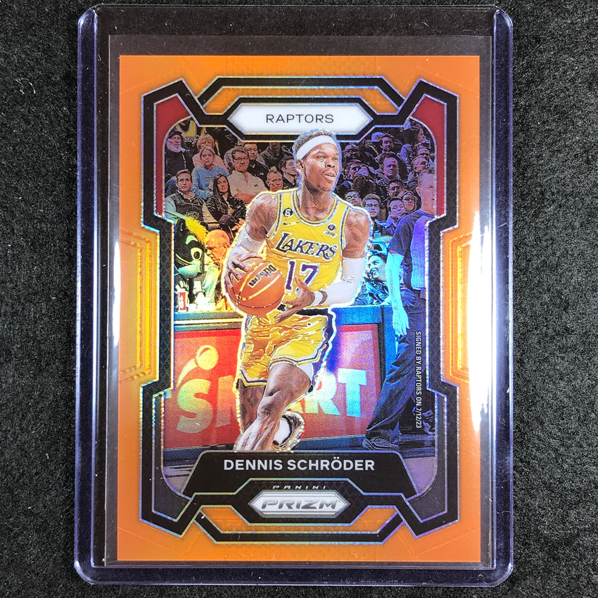 2023-24 Prizm Dennis Schroder Base Orange 10/49 #265
