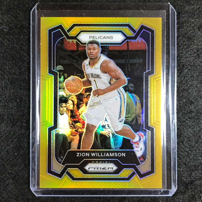 2023-24 Prizm Zion Williamson Base Gold 2/10