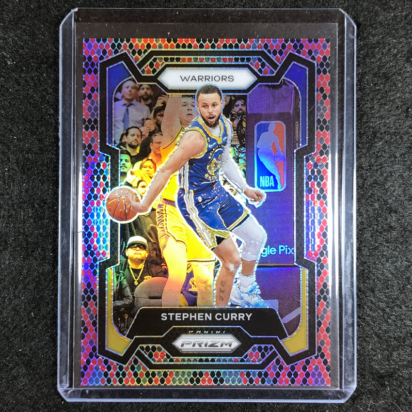 2023-24 Prizm STEPHEN CURRY Base Snakeskin SSP #119