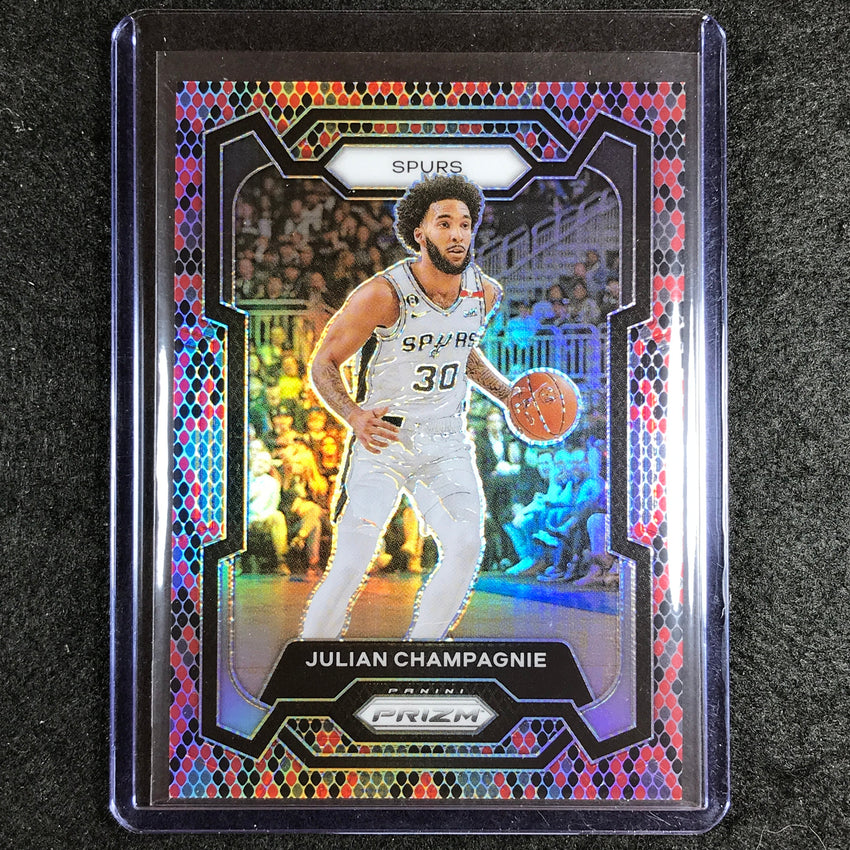 2023-24 Prizm Julian Champagnie Base Snakeskin Ssp #124