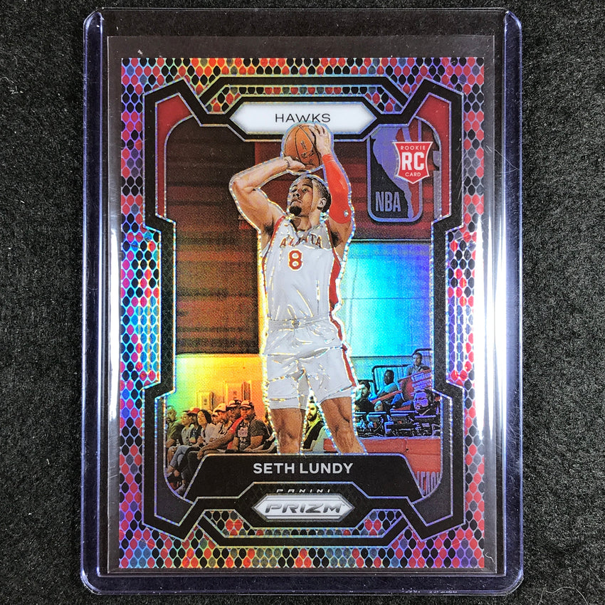 2023-24 Prizm SETH LUNDY Rookie Base Snakeskin SSP #138