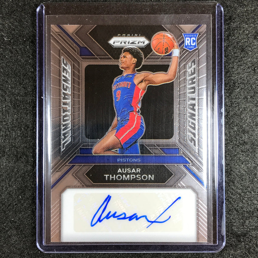 2023-24 Prizm Ausar Thompson Sensational Signatures Rookie Auto Base #At
