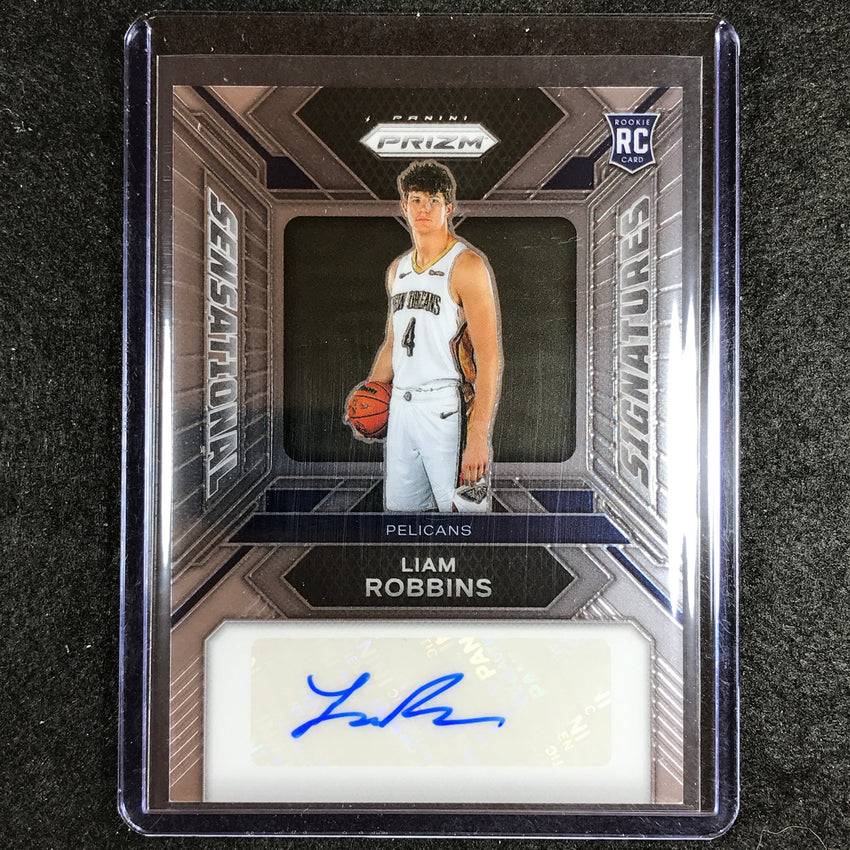 2023-24 Prizm Liam Robbins Sensational Signatures Rookie Auto Base #Bi