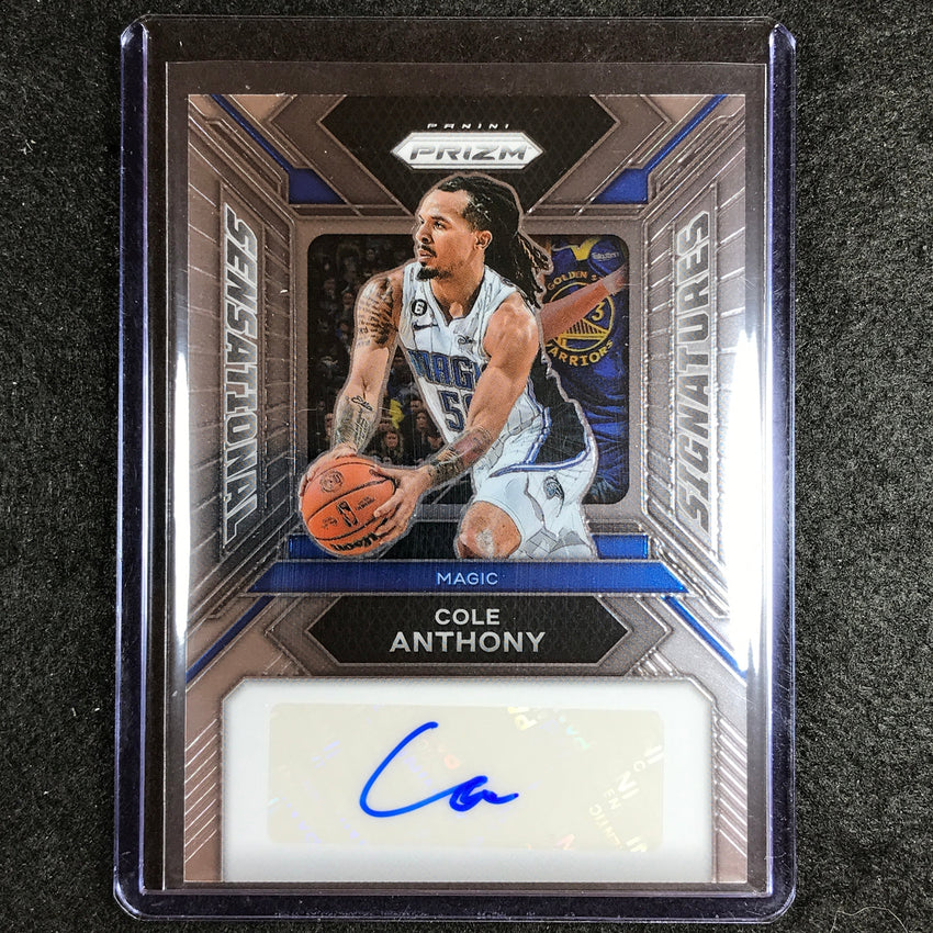 2023-24 Prizm Cole Anthony Sensational Signatures Auto Base No Ca