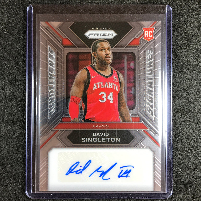 2023-24 Prizm DAVID SINGLETON Sensational Signatures Rookie Auto Base #DS (A)