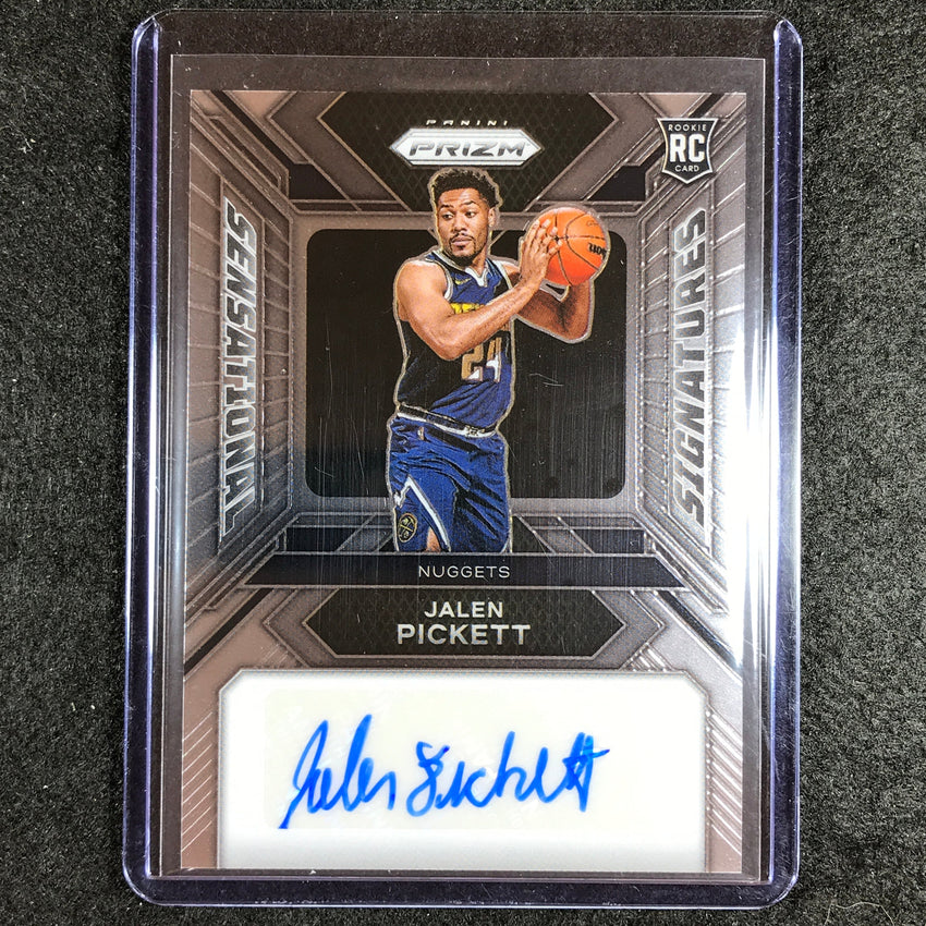 2023-24 Prizm Jalen Pickett Sensational Signatures Rookie Auto Base #Je