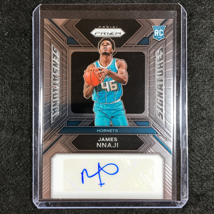 2023-24 Prizm James Nnaji Sensational Signatures Rookie Auto Base #Jn