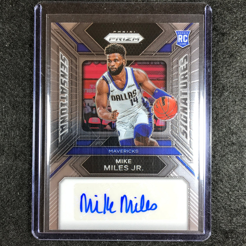 2023-24 Prizm Mike Miles Jr. Sensational Signatures Rookie Auto Base #Jr