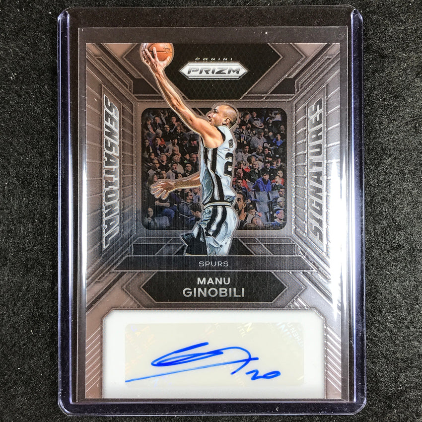 2023-24 Prizm Manu Ginobili Sensational Signatures Auto Base #Mg