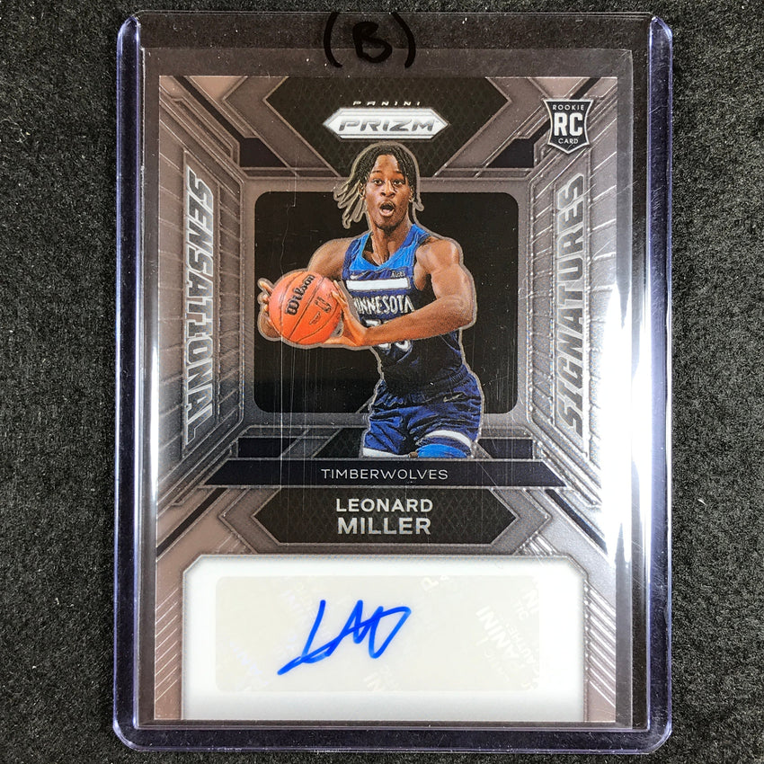 2023-24 Prizm LEONARD MILLER Sensational Signatures Rookie Auto Base #LE (B)