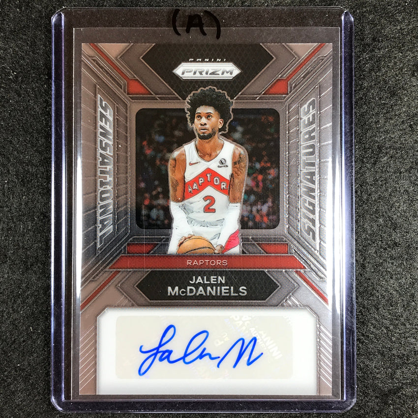 2023-24 Prizm JALEN MCDANIELS Sensational Signatures Auto Base #JA (A)