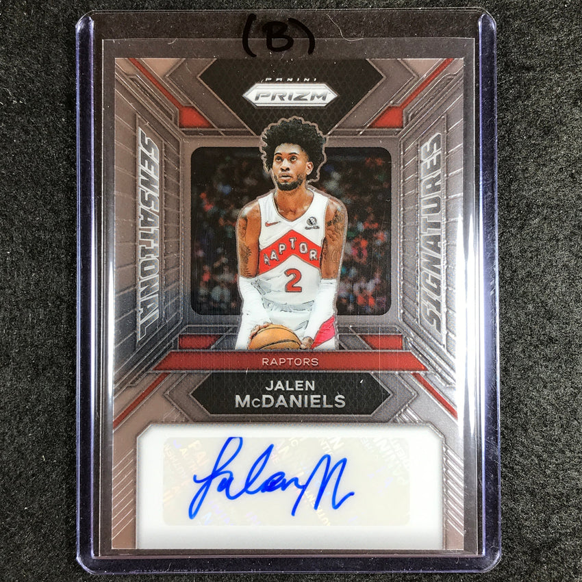 2023-24 Prizm JALEN MCDANIELS Sensational Signatures Auto Base #JA (B)