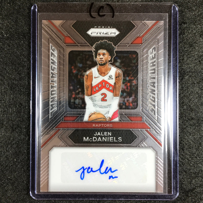 2023-24 Prizm JALEN MCDANIELS Sensational Signatures Auto Base #JA (C)