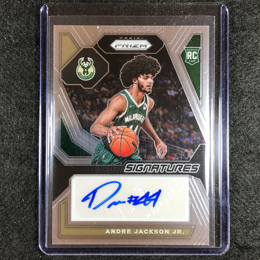 2023-24 Prizm Andre Jackson Jr. Rookie Signatures Auto Base No Ajj