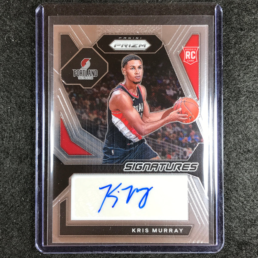 2023-24 Prizm Kris Murray Rookie Signatures Auto Base No Mur