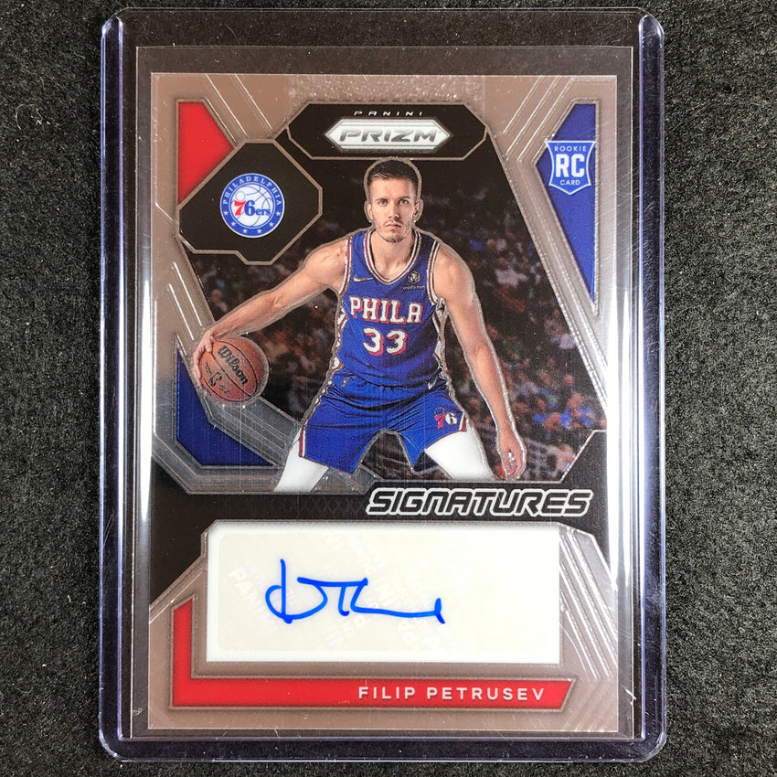 2023-24 Prizm Filip Petrusev Rookie Signatures Auto Base #Pet