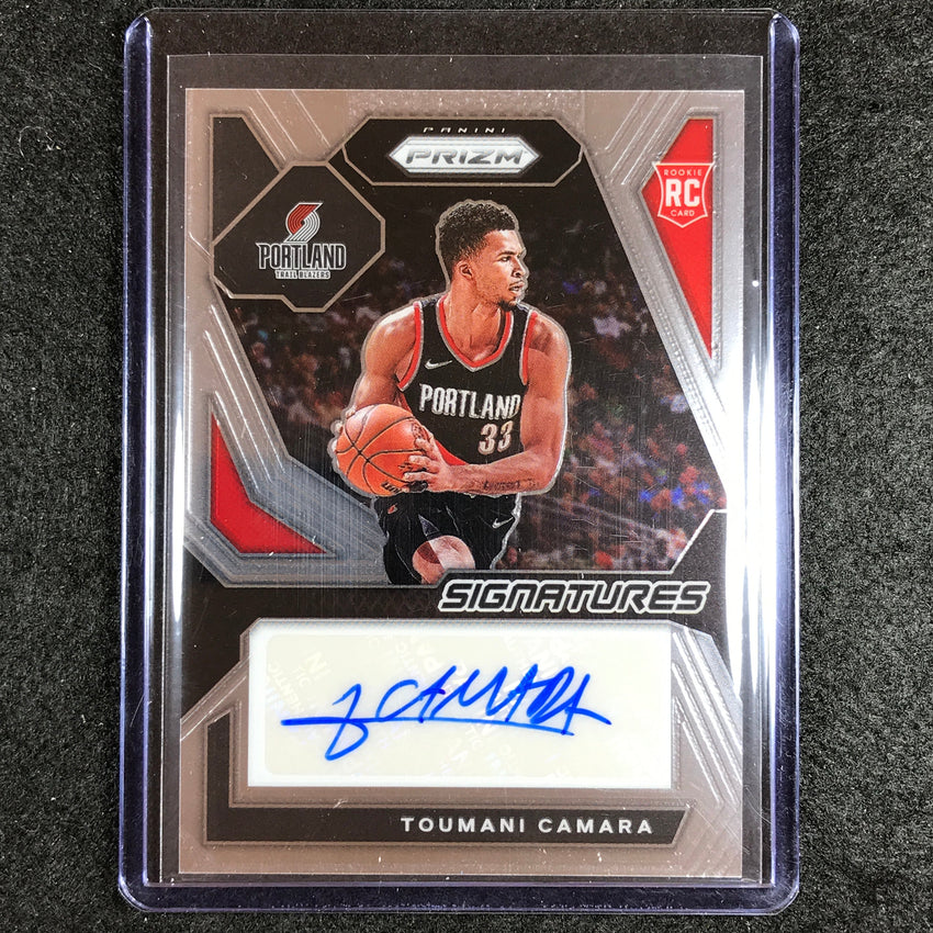 2023-24 Prizm Toumani Camara Rookie Signatures Auto Base No Tou