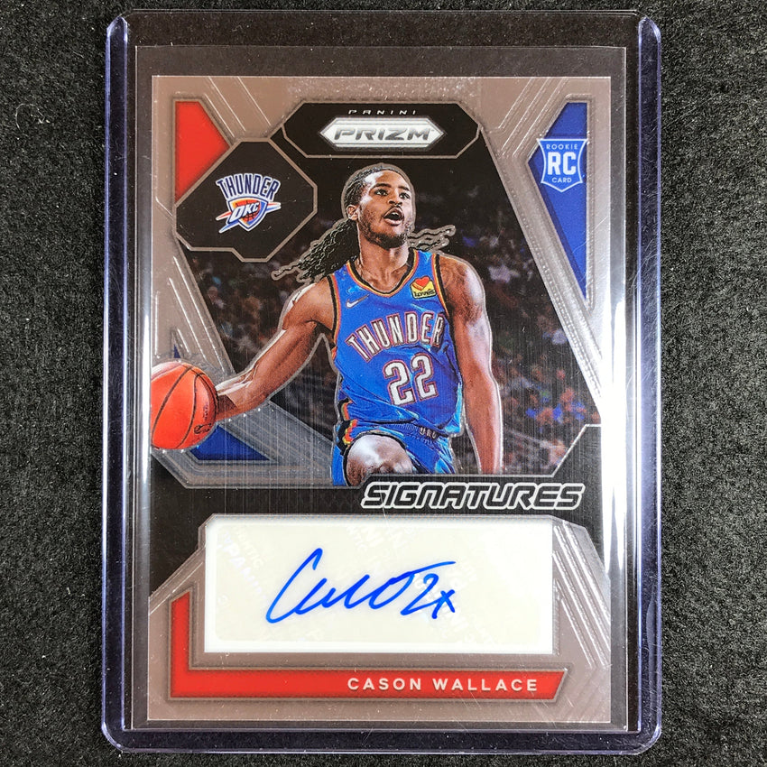 2023-24 Prizm Cason Wallace Rookie Signatures Auto Base No Wce