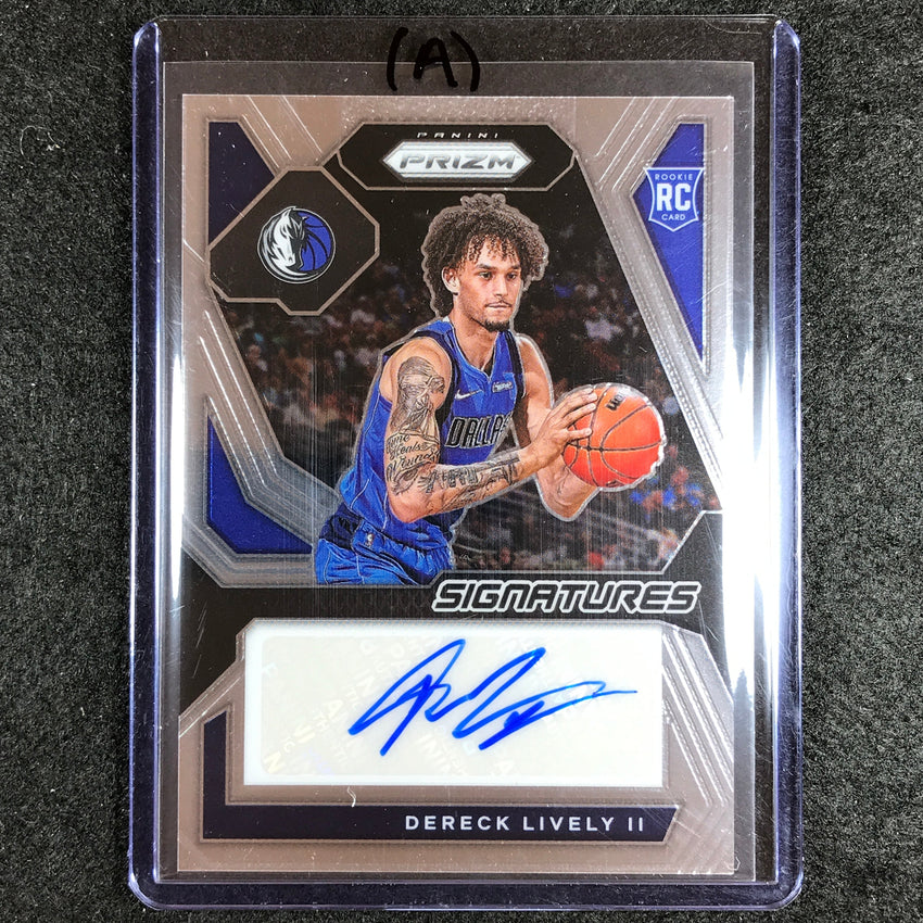 2023-24 Prizm Dereck Lively Ii Rookie Signatures Auto Base No Dli A