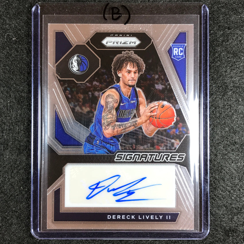 2023-24 Prizm Dereck Lively Ii Rookie Signatures Auto Base No Dli B