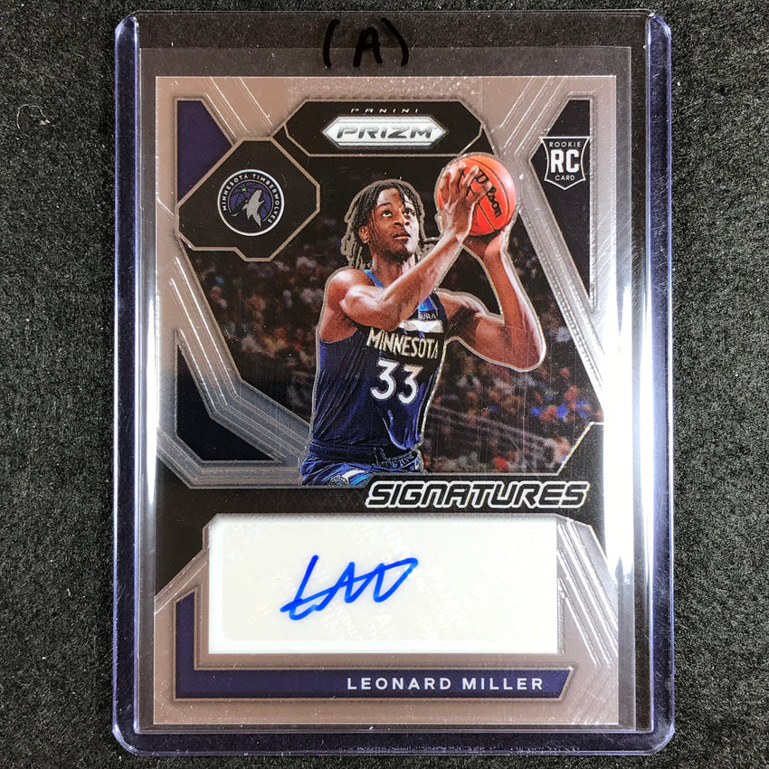2023-24 Prizm LEONARD MILLER Rookie Signatures Auto Base #MIL (A)
