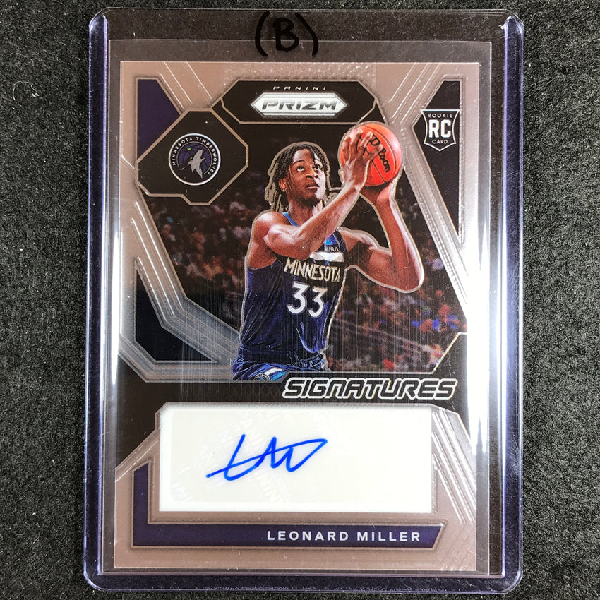 2023-24 Prizm LEONARD MILLER Rookie Signatures Auto Base #MIL (B)