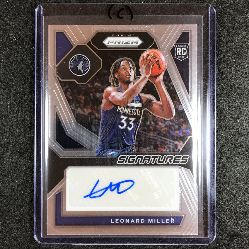 2023-24 Prizm LEONARD MILLER Rookie Signatures Auto Base #MIL (C)