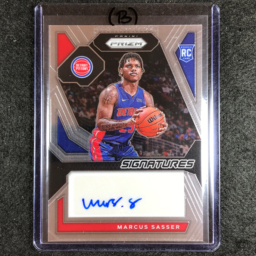 2023-24 Prizm Marcus Sasser Rookie Signatures Auto Base No Sas B