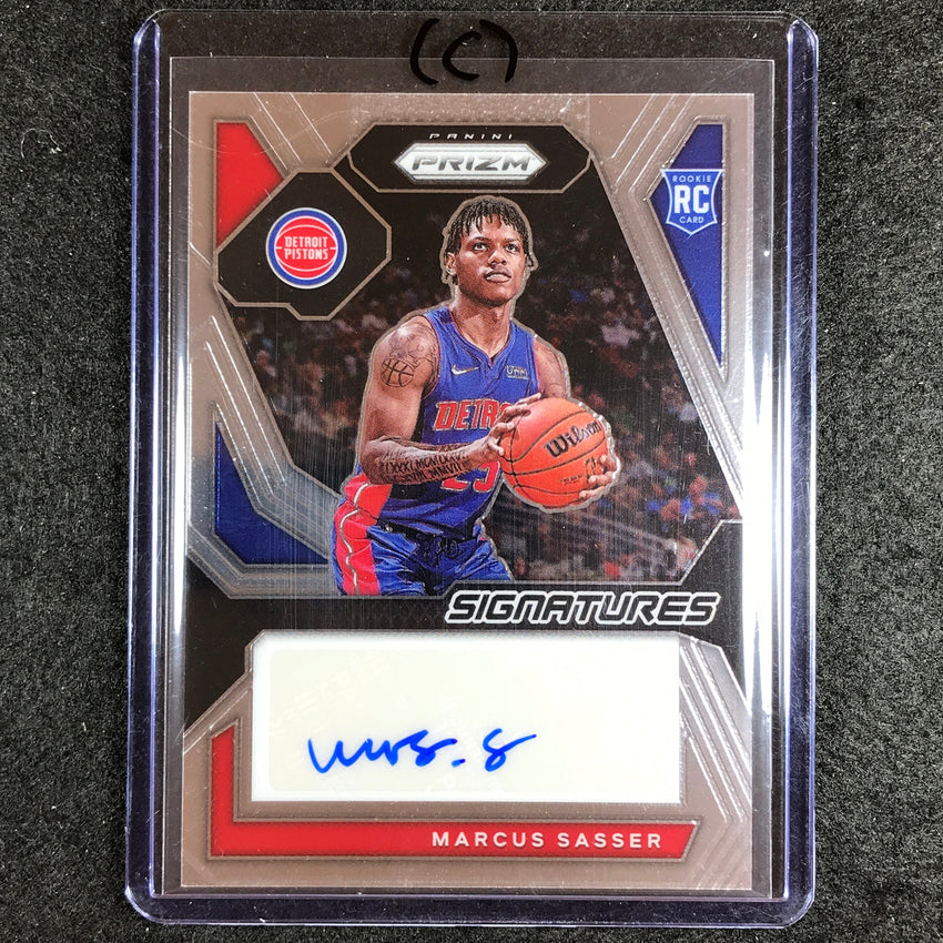 2023-24 Prizm Marcus Sasser Rookie Signatures Auto Base No Sas C