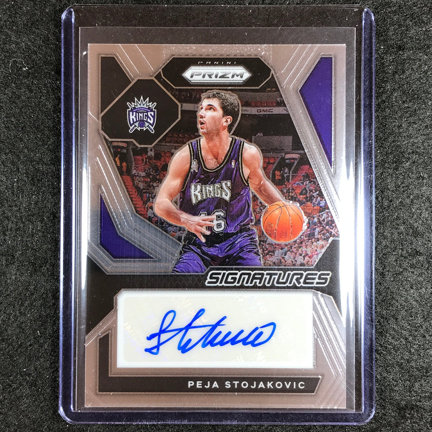 2023-24 Prizm Peja Stojakovic Signatures Auto Base No Pej