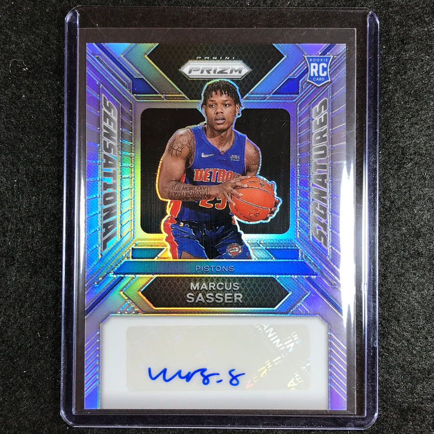 2023-24 Prizm Marcus Sasser Sensational Signatures Rookie Auto Silver No Ms A