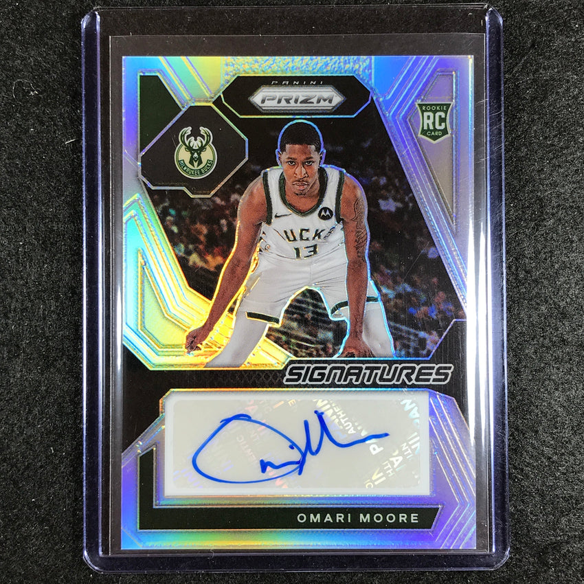 2023-24 Prizm Omari Moore Rookie Signatures Auto Silver #Moo