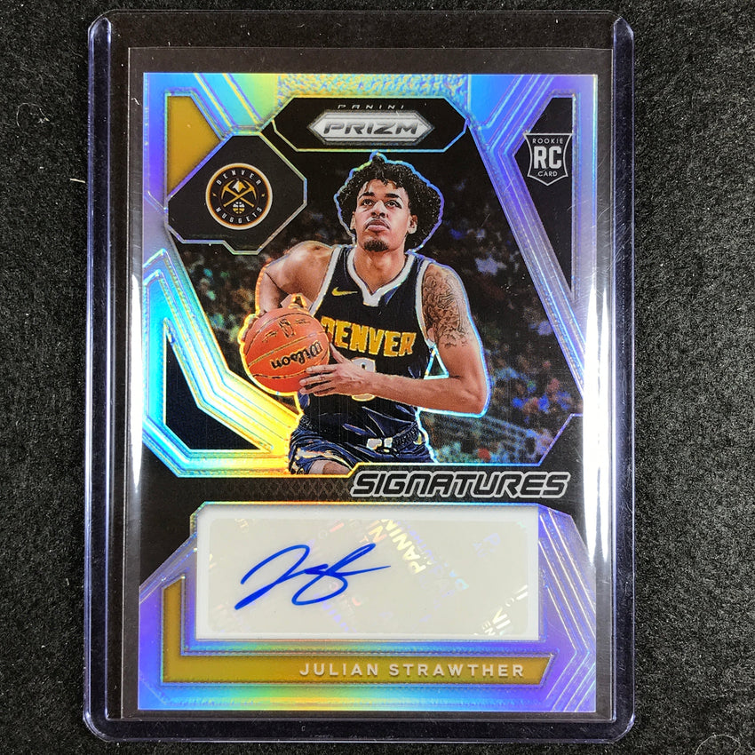 2023-24 Prizm Julian Strawther Rookie Signatures Auto Silver No Swr