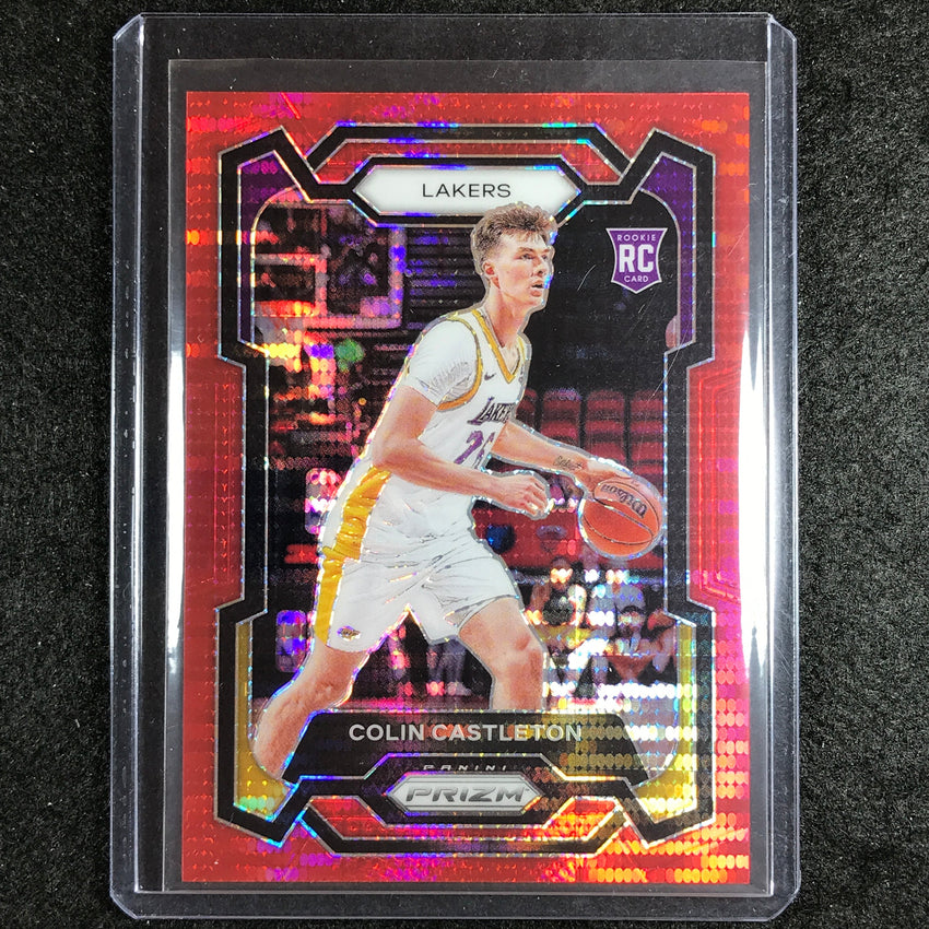 2023-24 Prizm Colin Castleton Rookie Base Red Pulsar 197/299