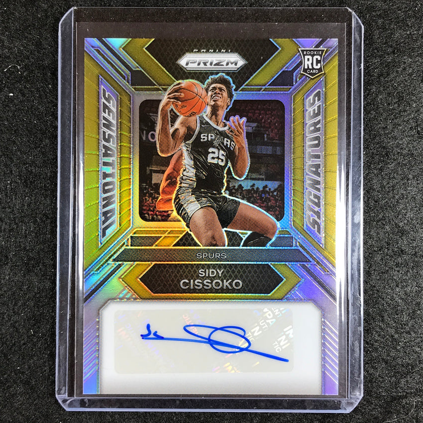 2023-24 Prizm Nba Sidy Cissoko Sensational Signatures Rookie Auto Gold 1/10