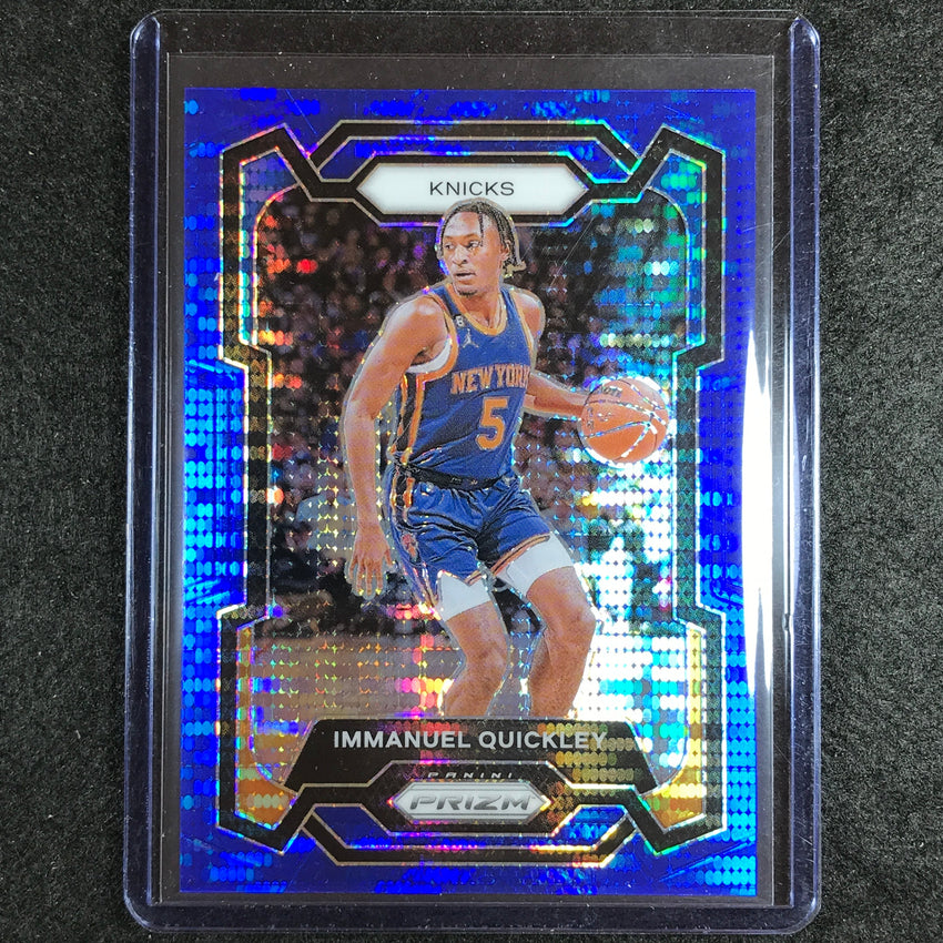 2023-24 Prizm Immanuel Quickley Base Blue Pulsar 28/99