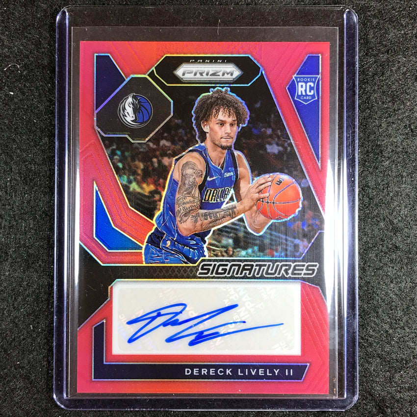 2023-24 Prizm Dereck Lively Ii Rookie Signatures Auto Red 80/99