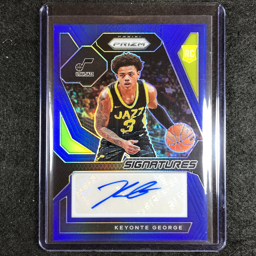 2023-24 Prizm Keyonte George Rookie Signatures Auto Blue 29/49