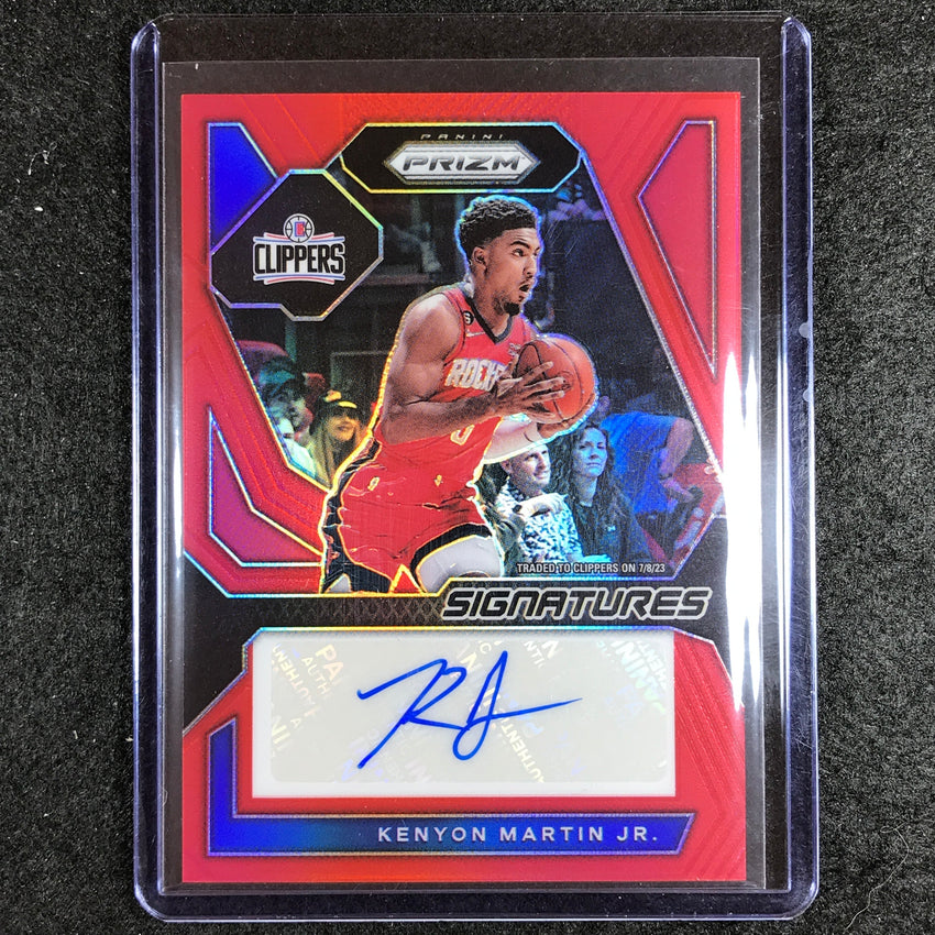2023-24 Prizm Kenyon Martin Jr. Signatures Auto Red 72/99