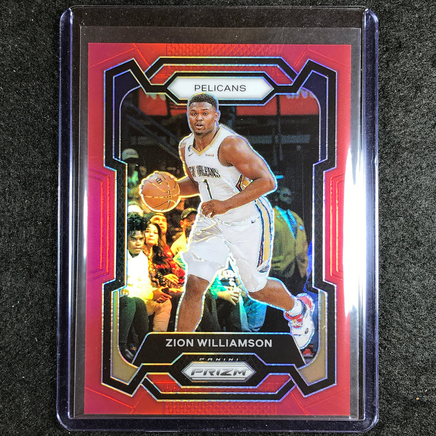 2023-24 Prizm Zion Williamson Base Red 6/299 #27