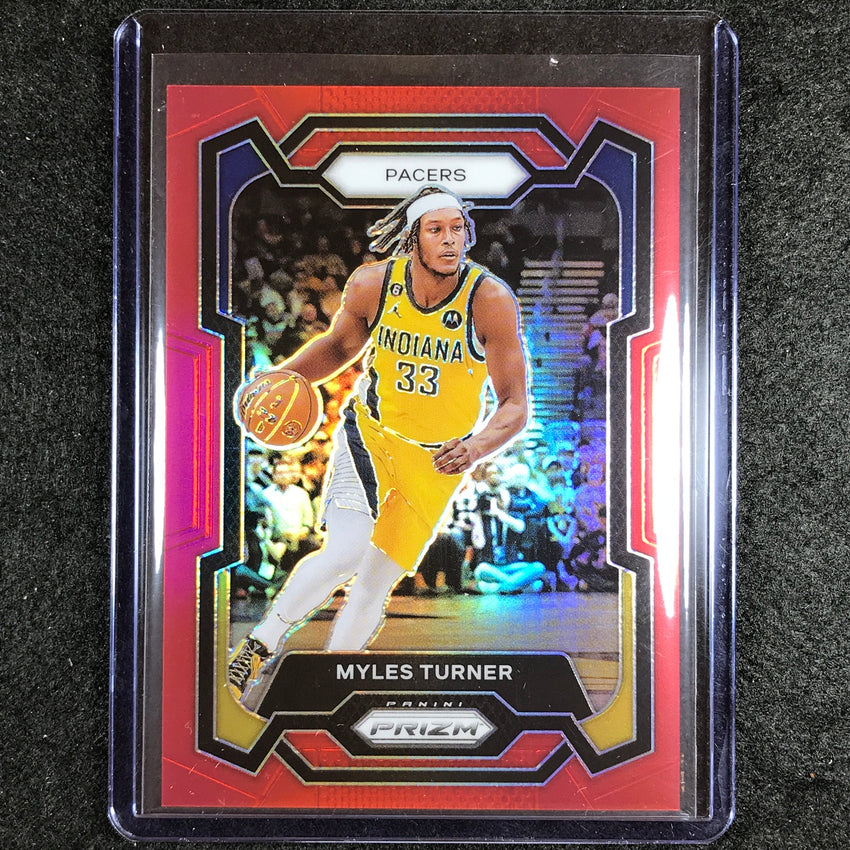 2023-24 Prizm Myles Turner Base Red 242/299 No 34