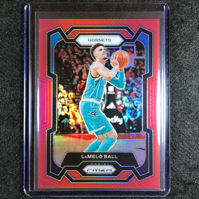 2023-24 Prizm Lamelo Ball Base Red 136/299 No 41
