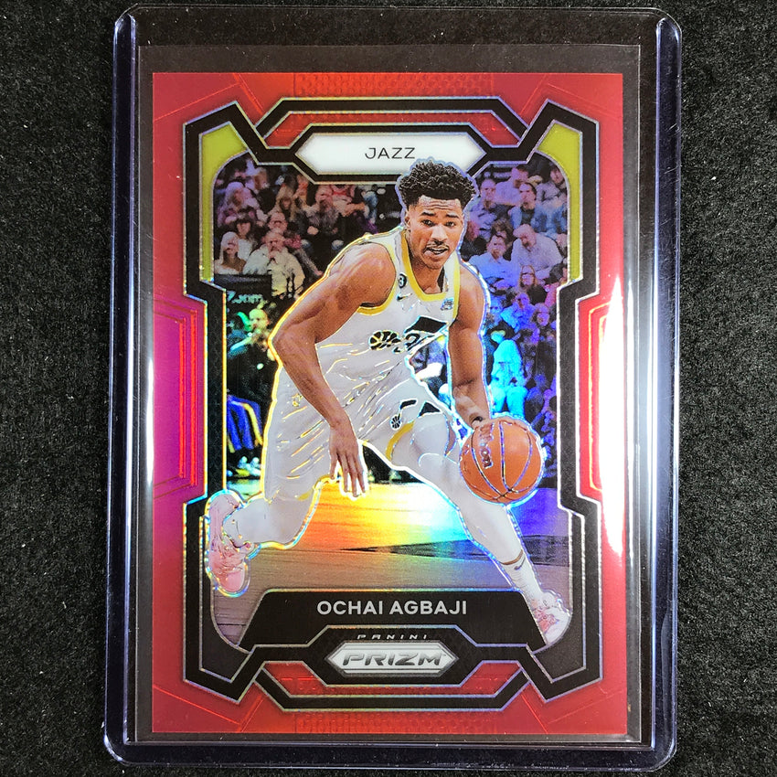 2023-24 Prizm Ochai Agbaji Base Red 86/299 #92