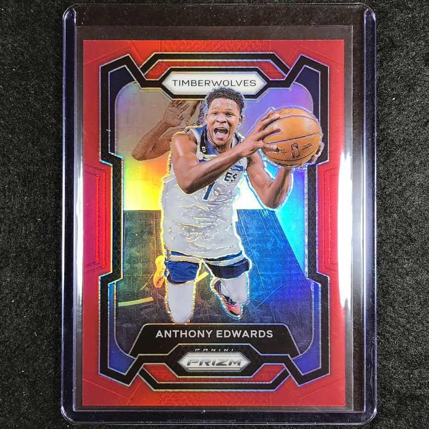 2023-24 Prizm Anthony Edwards Base Red 37/299 No 108