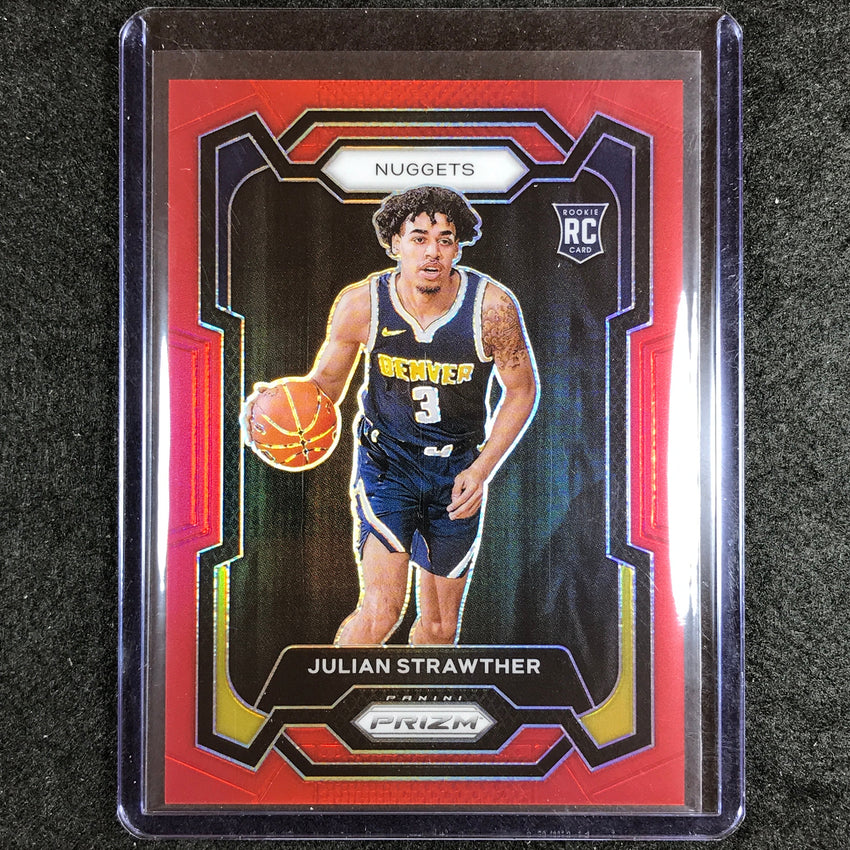 2023-24 Prizm Julian Strawther Rookie Base Red 2/299 No 133