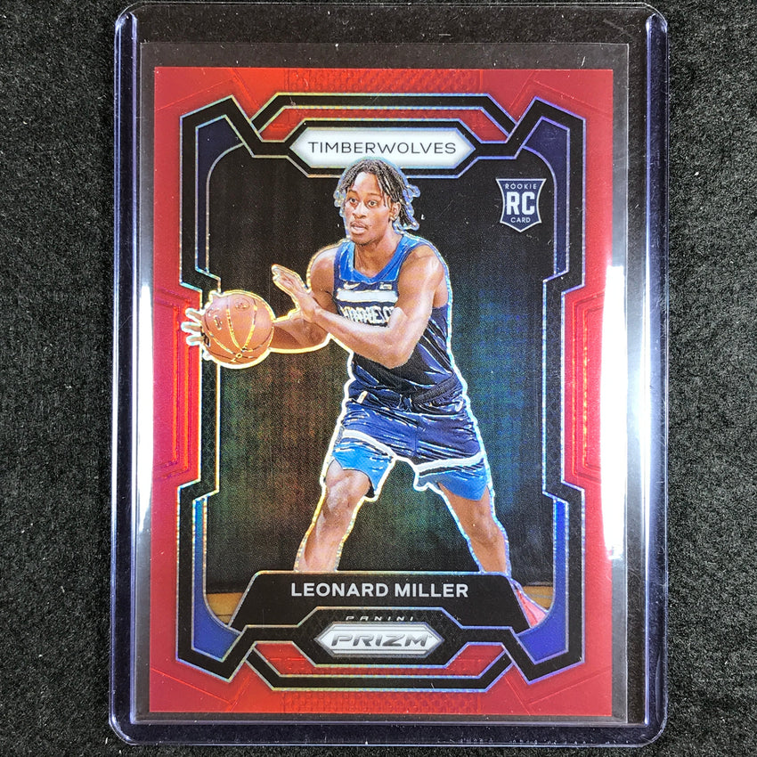 2023-24 Prizm Leonard Miller Rookie Base Red 221/299 No 155