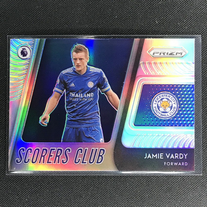 2020-21 Prizm Epl Jamie Vardy Scorers Club Silver Prizm No 9
