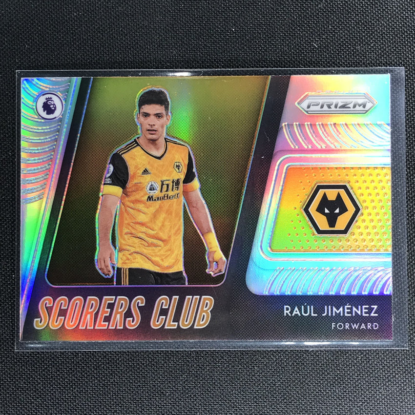2020-21 Prizm Epl Raul Jimenez Scorers Club Silver Prizm No 10